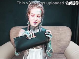 DREADHEAD pornstar ANAL masturbation with steel sextoy