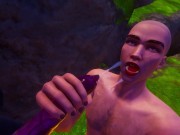 Made a blowjob to a furry werewolf and got furry cum