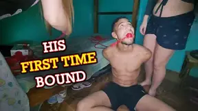 His First Time Bound: Escape Challenge with Two Women