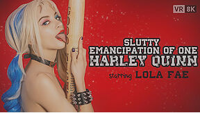 Lola Fae And Harley Quinn In Slutty Emancipation Of One Supervillain Cosplay Comic Parody