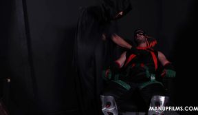 Bound Superhero Gio Carrera Dominated By Marco Lorenzo