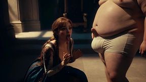 fiery braided redhead princess broken – innocent winter royal turns into cum-guzzling cowgirl slut