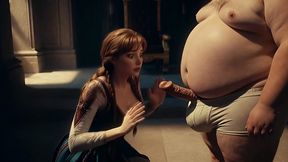 fiery braided redhead princess broken – innocent winter royal turns into cum-guzzling cowgirl slut