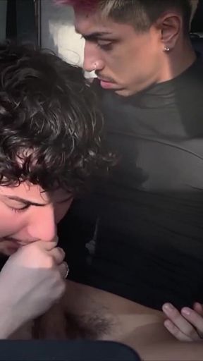 Sucking Big Uncut Cock Blowjob Big Load!