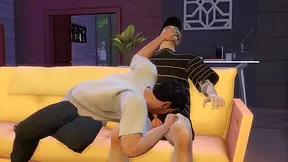 First-Time 3D Gay Anal Encounter with a Mysterious Stranger Unfolds