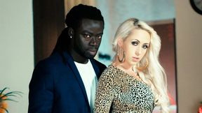 Big black lover is having fun with a white angel Christina Shine