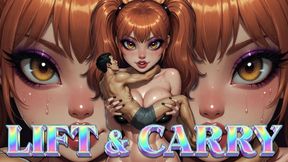 Suspended Surrender: Dominant Carry and Fiery Control - Fireman’s Carry, Powerful Holds & Complete Submission