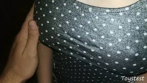 Shy GF gives her first deep blowjob on a date in an abandoned house