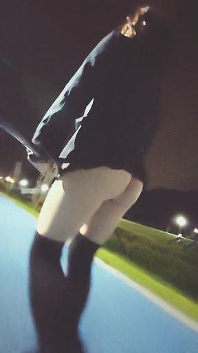 Showing off My Slutty Butt on the Road.part 14