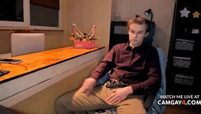 gay Office Employee Masturbating His shlong And Demonstrating His wazoo On web camera