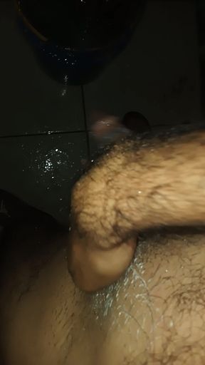 Small Fart Man's Cock in the Shower