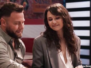 Tiny GenZ sweetheart Liz Jordan quickly takes away any doubt her BOOMER date has about the age difference when that babe gives him a public tugjob in the diner
