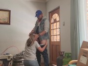 Watching how random pizza guy fuck my wife in the ass