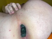 Clenching my pup while I cum