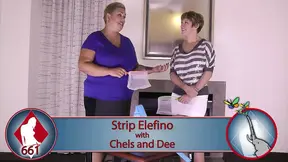 A sex strip game of Elefino’s butterfly chase with Chels and Dee