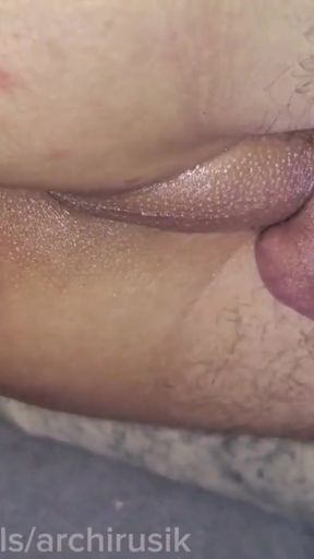 I spied on her and fucked her hard with a big cock, drenching her in cum.   Clip 1