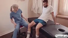 Injured Dude Gets His Ass Licked And Analed Tgirl Masseuse - Lianna Lawson