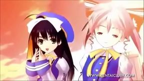 Naked Anime Chick Seduces Gamer for Ecchi Fun in Hot Gameplay Session