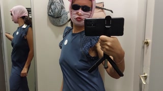Hot brunette in the fitting room, big ass, hairy pussy. Big Ass, Hairy Latina Pussy