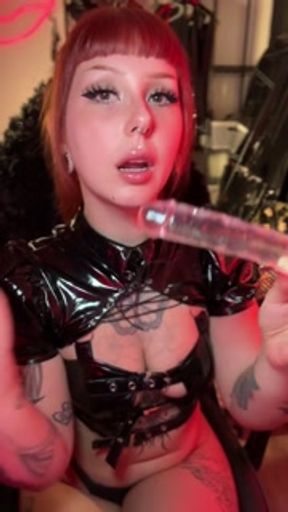 SPH blowjob comparison with 4inch toy