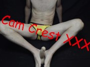 Cam Crest Gives Footjob