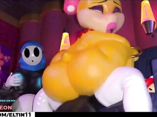 Birdo Hard Sound Futa Banging With Mario Allies And Getting Giant Creampie