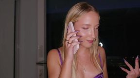 Hot Coed Chloe Chevalier Waits With a Plug In Her Ass For A Rough Fuck