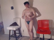 Maudau79's Brock Talks About His XXX Pornhub Channel in Skimpy Thong Made of Weed!
