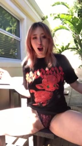 casual early afternoon cigarette