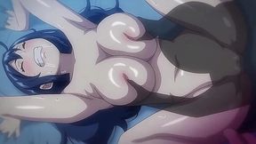 HENTAI Clip - short guy creampies anime MILF with huge tits
