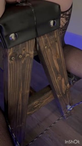 Tied down getting my ass destroyed and taking the biggest load of my life.