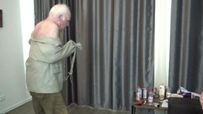 The dancing grandpa clown The sadistic home nurse&#039;s amusement object
