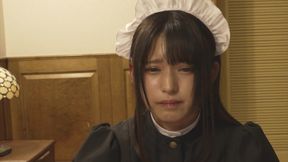 133cm Maid Uniform Cosplayer Massive on the a-cup Body That Is Still Growing