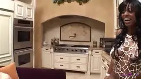 Her Big Black Ass Serves as Cum Dump for Horny Dudes in an Interracial Threesome