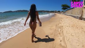 Walking on the beach