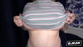 BJRAW Naturally busty Hadley Haze gets a big facial