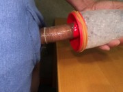【高画質4Ｋ】○変態が自作のオナホでパンツを履いたままオナニー