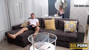 Russian Cutie's Evening Delights: Taboo Tongue Tango with Hunky Steppie