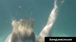 Scuba Sucking Sunny Lane Blows A Dick Underwater!