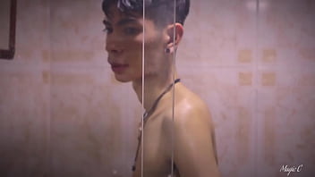 POV you&#039_re spying this hot latino twink while he&#039_s taking a shower