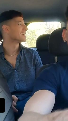 Kinky Passenger Seduces His Taxi Driver And Pounds His Virgin Asshole To His First Ever Anal Orgasm   Clip 1