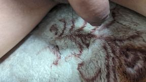 Pulling the needle out of the scrotum