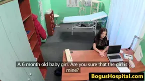 Real euro patient facialized by doctor