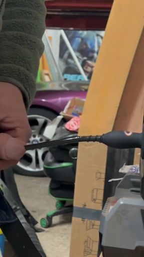 Extreme 30cm silicone Vibrating Urethral sound masturbation in garage   Clip 1