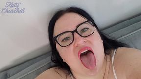 Angry BBW Swallows Tiny Peeper Whole