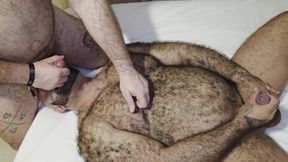 Tattooed Bear Top Drains Cocksucker, Eats Ass Raw, Seeds Prone Hole