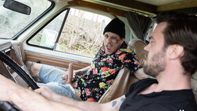 Gay hitchhiker fucking motorhome owner - Bo Sinn and James Fox