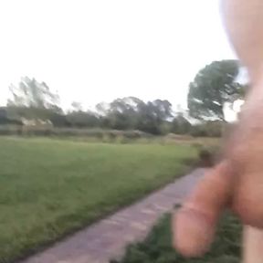 Risky Front Porch Stroking