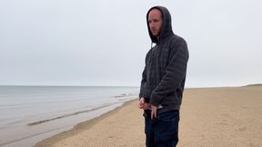 Jerking Off at the Beach