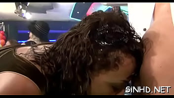 Lusty partying with wild babes